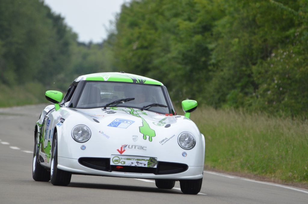 voiture électrique PGO e-Héméra dont le moteur est réalisé par Daniel Matt